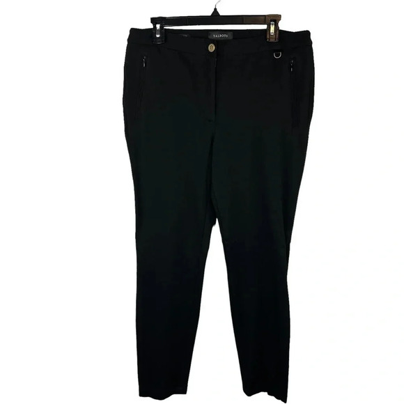 Talbots Skinny Ankle Black Stretch Pants‎ size 12 - Picture 1 of 6